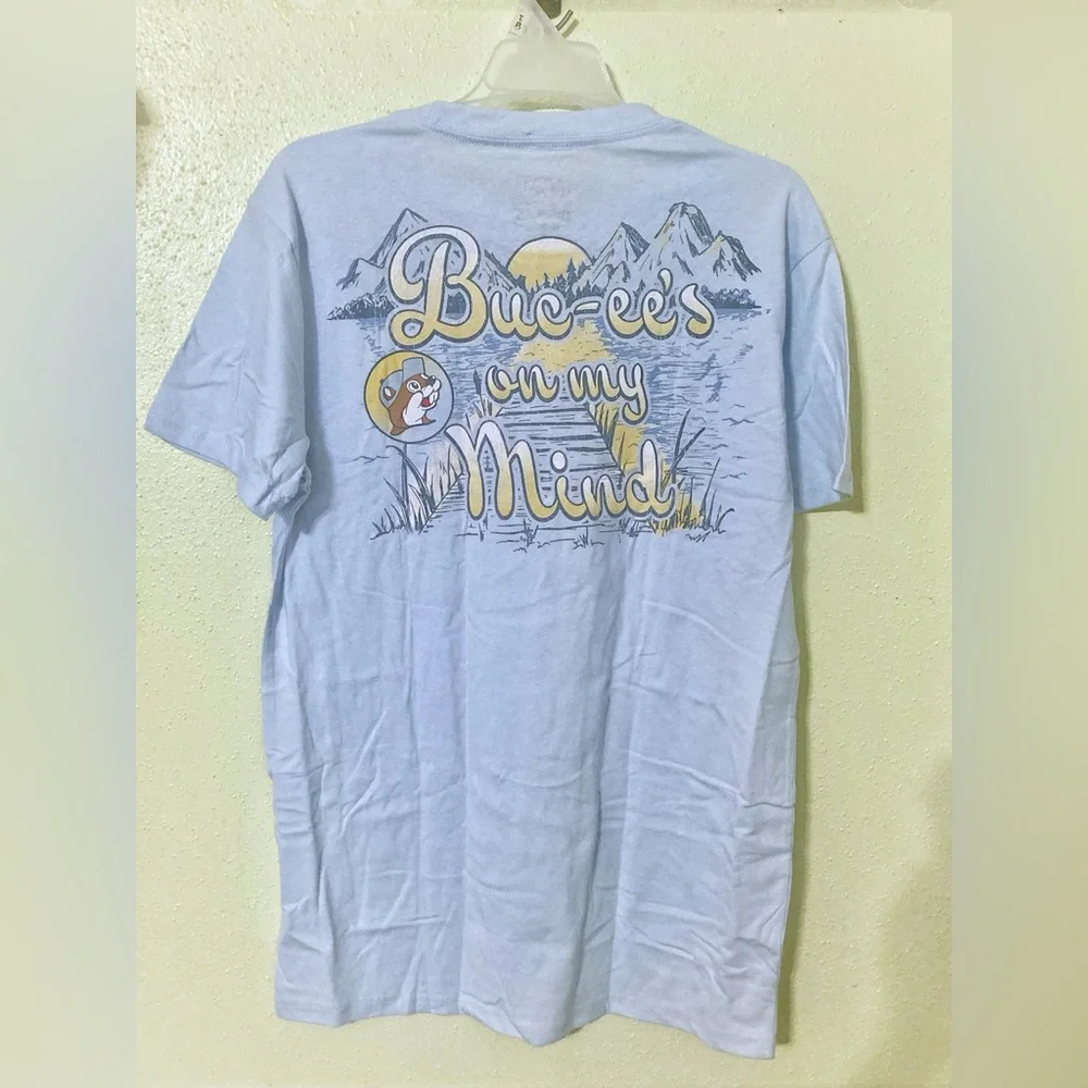 BUC-EE’S Light Blue Graphic T-Shirt NWT - Picture 2 of 2